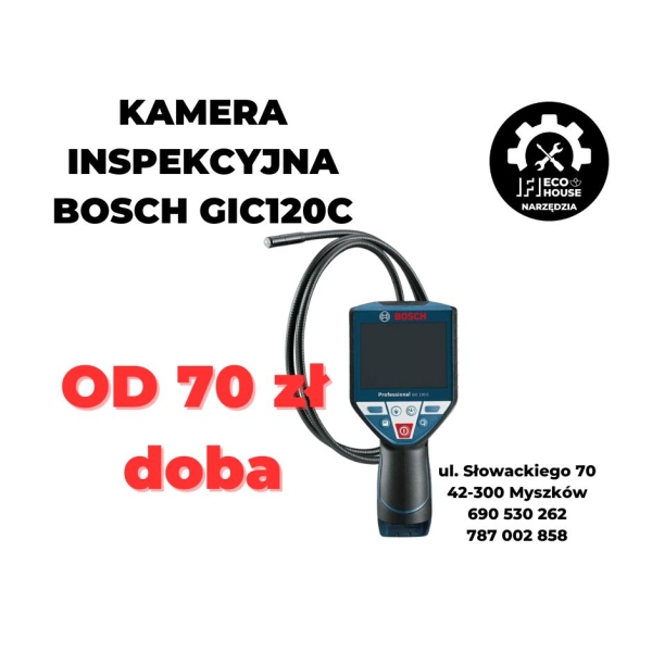 Kamera inspekcyjna Bosch GIC 120C głowica 8,5 mm